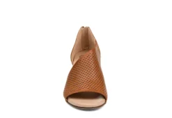 Journee Collection Womens Aretha Wedge Sandal - Cognac -Shoe Promotion Shop US 01 102153 02