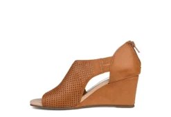 Journee Collection Womens Aretha Wedge Sandal - Cognac -Shoe Promotion Shop US 01 102153 03