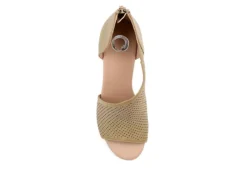 Journee Collection Womens Aretha Wedge Sandal - Taupe -Shoe Promotion Shop US 01 102155 05