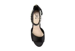 Journee Collection Womens Connor Wedge Sandal - Black -Shoe Promotion Shop US 01 102215 05