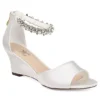 Journee Collection Womens Connor Wedge Sandal - White -Shoe Promotion Shop US 01 102219 00