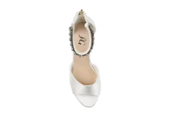 Journee Collection Womens Connor Wedge Sandal - White -Shoe Promotion Shop US 01 102219 05