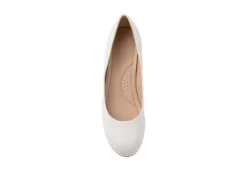 Journee Collection Womens Saar Pump - White -Shoe Promotion Shop US 01 103360 05