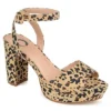 Journee Collection Womens Nairri Platform Sandal - Leopard -Shoe Promotion Shop US 01 103510 00