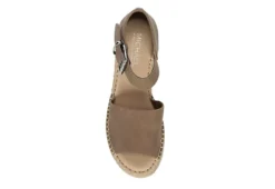 Michael By Michael Shannon Womens Giulia Wedge Sandal - Taupe -Shoe Promotion Shop US 01 105204 05