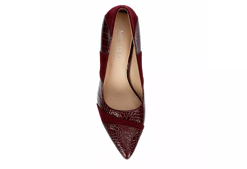 Michael By Michael Shannon Womens Jaime Pump - Burgundy 8 Michael By Michael Shannon Womens Jaime Pump - Burgundy - Image 6