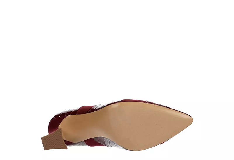 Michael By Michael Shannon Womens Jaime Pump - Burgundy 9 Michael By Michael Shannon Womens Jaime Pump - Burgundy - Image 7