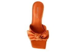 Marc Fisher Womens Demar Slide Sandal - Orange -Shoe Promotion Shop US 01 106243 03