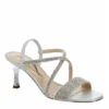 N By Nina Womens Lourdes Sandal - Silver -Shoe Promotion Shop US 01 106400 00