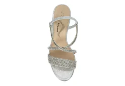 N By Nina Womens Lourdes Sandal - Silver -Shoe Promotion Shop US 01 106400 05