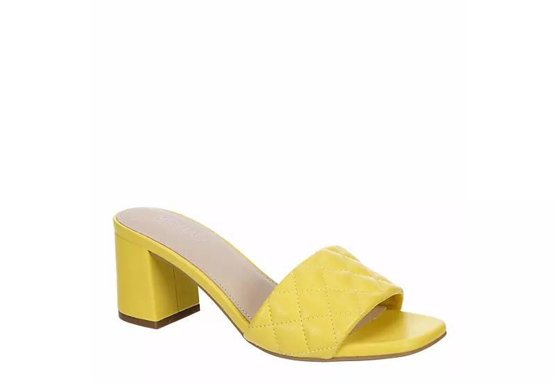 Michael By Michael Shannon Womens Riya Slide Sandal - Yellow 3 Michael By Michael Shannon Womens Riya Slide Sandal - Yellow