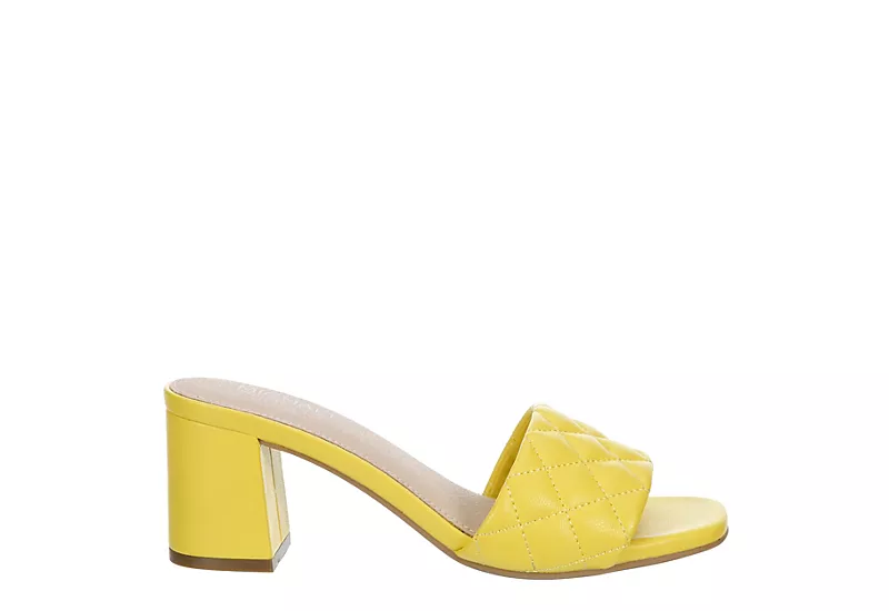 Michael By Michael Shannon Womens Riya Slide Sandal - Yellow 4 Michael By Michael Shannon Womens Riya Slide Sandal - Yellow - Image 2