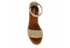 Michael By Michael Shannon Womens Bridgette Wedge Sandal - Tan -Shoe Promotion Shop US 01 107382 05