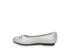 Easy Street Womens Asher Flat - Silver -Shoe Promotion Shop US 01 108021 03