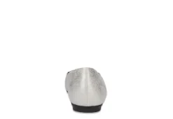 Easy Street Womens Asher Flat - Silver -Shoe Promotion Shop US 01 108021 04