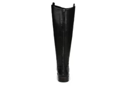 Franco Sarto Womens Meyer Wide Calf Tall Boot - Black -Shoe Promotion Shop US 01 300504 04