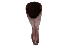Franco Sarto Womens Meyer Wide Calf Tall Boot - Burgundy -Shoe Promotion Shop US 01 300505 05