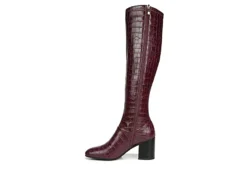 Franco Sarto Womens Tribute Wide Calf Tall Boot - Dark Purple -Shoe Promotion Shop US 01 300549 03