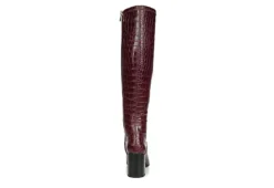 Franco Sarto Womens Tribute Wide Calf Tall Boot - Dark Purple -Shoe Promotion Shop US 01 300549 04