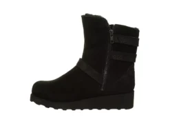 Bearpaw Womens Lucy Fur Wedge Boot - Black -Shoe Promotion Shop US 01 300778 03