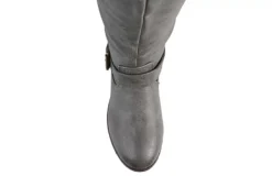Journee Collection Womens Spokane Extra Wide Calf Tall Boot - Dark Grey -Shoe Promotion Shop US 01 300946 05