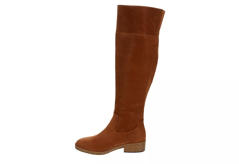 Eva & Zoe Womens Bria Wide Calf Tall Boot - Cognac 6 Eva & Zoe Womens Bria Wide Calf Tall Boot - Cognac - Image 4