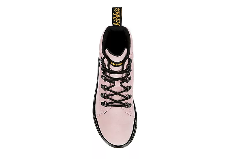 Dr. Martens Dr.martens Womens Combs Suede Combat Boot - Pale Pink 8 Dr. Martens Dr.martens Womens Combs Suede Combat Boot - Pale Pink - Image 6
