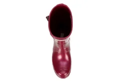 Hunter Boots Llc Womens Original Short Nebula Rain Boot - Burgundy -Shoe Promotion Shop US 01 302449 05