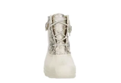Sperry Womens Syren Gulf Metallic Animal Duck Boot - Ivory -Shoe Promotion Shop US 01 302508 02