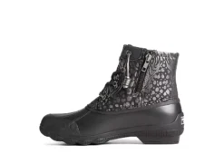 Sperry Womens Syren Gulf Metallic Animal Duck Boot - Black -Shoe Promotion Shop US 01 302509 02