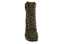 Limelight Womens Halle Lace-up Boot - Olive 11 Limelight Womens Halle Lace-up Boot - Olive -Shoe Promotion Shop US 01 302780 02
