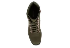 Limelight Womens Halle Lace-up Boot - Olive 14 Limelight Womens Halle Lace-up Boot - Olive -Shoe Promotion Shop US 01 302780 05