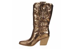 Michael By Michael Shannon Womens Faith Wide Calf Western Boot - Bronze 12 Michael By Michael Shannon Womens Faith Wide Calf Western Boot - Bronze -Shoe Promotion Shop US 01 302814 03
