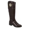 Michael By Michael Shannon Womens Brielle Wide Calf Tall Riding Boot - Dark Brown -Shoe Promotion Shop US 01 302837 00