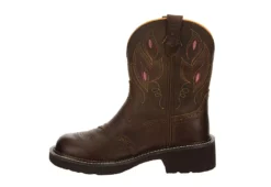 Justin Womens Gemma Western Boot - Dark Brown -Shoe Promotion Shop US 01 302861 03