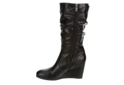 Lauren Blakwell Womens Johanna Wedge Boot - Black -Shoe Promotion Shop US 01 302866 03