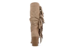 Journee Collection Womens Hartly Fringed Wide Calf Dress Boot - Taupe 13 Journee Collection Womens Hartly Fringed Wide Calf Dress Boot - Taupe -Shoe Promotion Shop US 01 303178 04