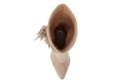 Journee Collection Womens Hartly Fringed Extra Wide Calf Dress Boot - Taupe -Shoe Promotion Shop US 01 303183 05