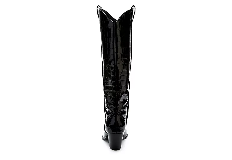 Coconuts Womens Jax Tall Western Boot - Black 7 Coconuts Womens Jax Tall Western Boot - Black - Image 5