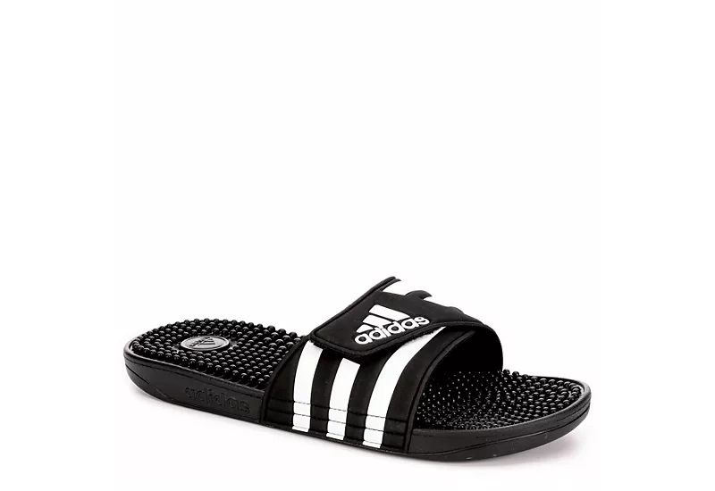 Adidas Mens Adissage Slide Sandal - Black 3 Adidas Mens Adissage Slide Sandal - Black