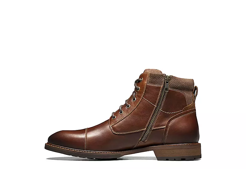 Florsheim Mens Lodge Cap Toe Lace-up Boot - Chestnut 6 Florsheim Mens Lodge Cap Toe Lace-up Boot - Chestnut - Image 4