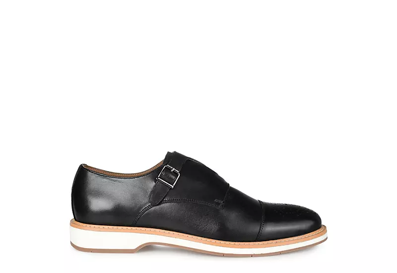 Thomas & Vine Mens Ransom Monk Strap Oxford - Black 4 Thomas & Vine Mens Ransom Monk Strap Oxford - Black - Image 2