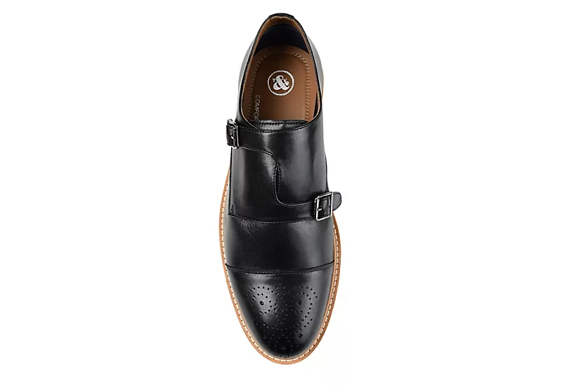 Thomas & Vine Mens Ransom Monk Strap Oxford - Black 8 Thomas & Vine Mens Ransom Monk Strap Oxford - Black - Image 6