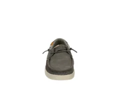 Heydude Mens Welsh Boat Shoe - Dark Grey -Shoe Promotion Shop US 01 501810 02