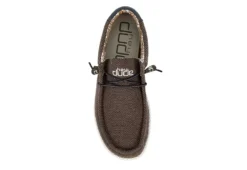 Heydude Mens Wally Slip On Sneaker - Chocolate -Shoe Promotion Shop US 01 501916 05