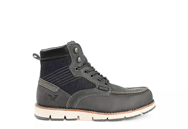 Territory Mens Macktwo Lace-up Boot - Grey 4 Territory Mens Macktwo Lace-up Boot - Grey - Image 2
