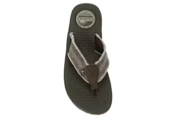 Margaritaville Mens Rag Time Flip Flop Sandal - Dark Brown -Shoe Promotion Shop US 01 502724 05